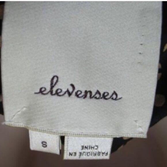 Anthro Elevenses Black Lace Trim Blazer - Picture 8 of 8